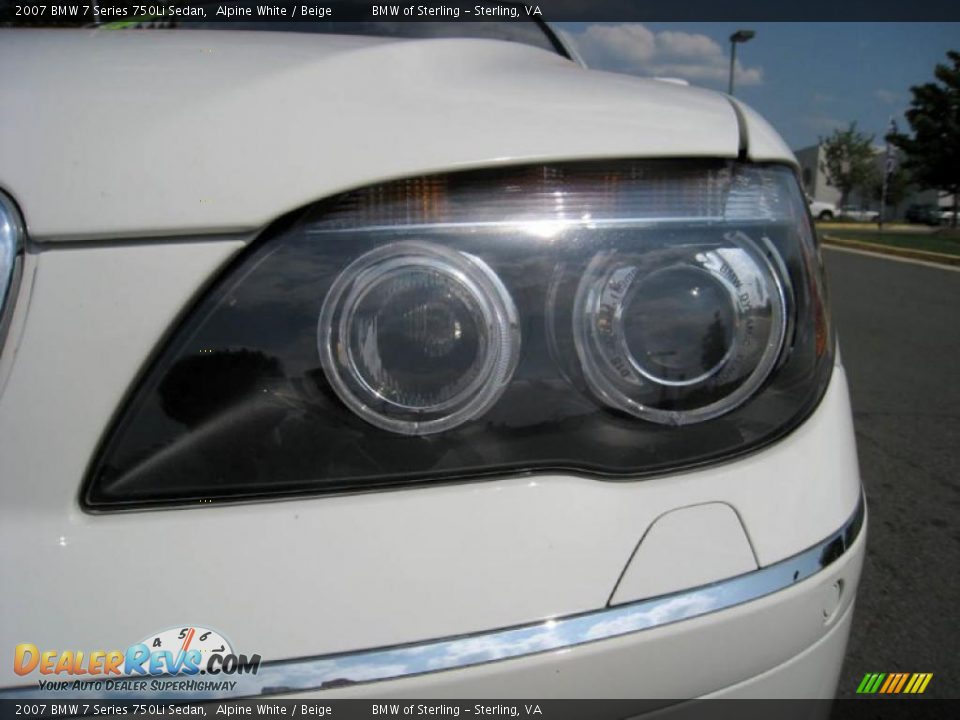 2007 BMW 7 Series 750Li Sedan Alpine White / Beige Photo #19