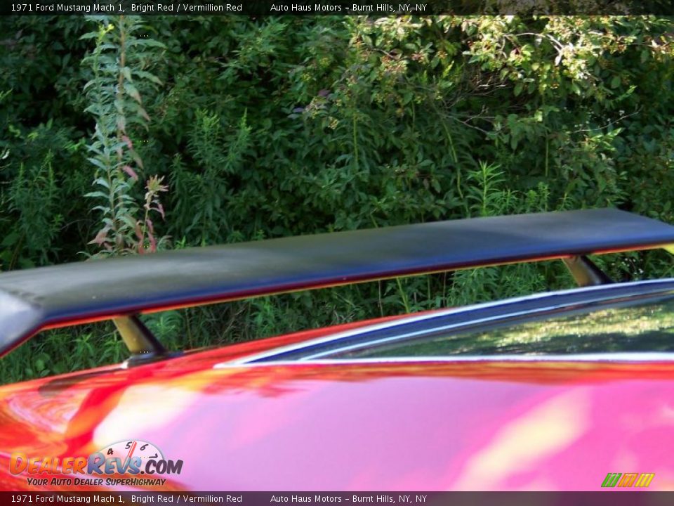 1971 Ford Mustang Mach 1 Bright Red / Vermillion Red Photo #16