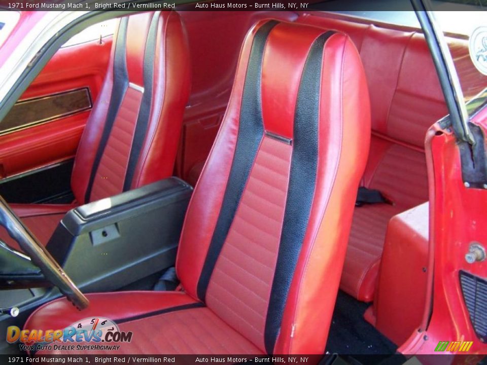 1971 Ford Mustang Mach 1 Bright Red / Vermillion Red Photo #20