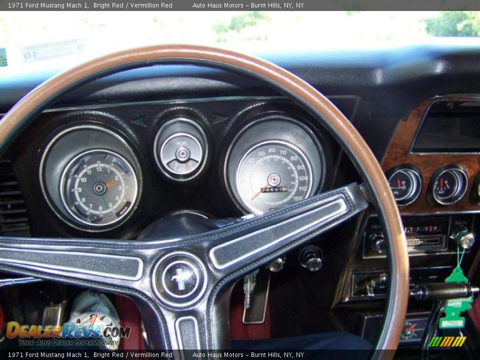 1971 Ford Mustang Mach 1 Bright Red / Vermillion Red Photo #23