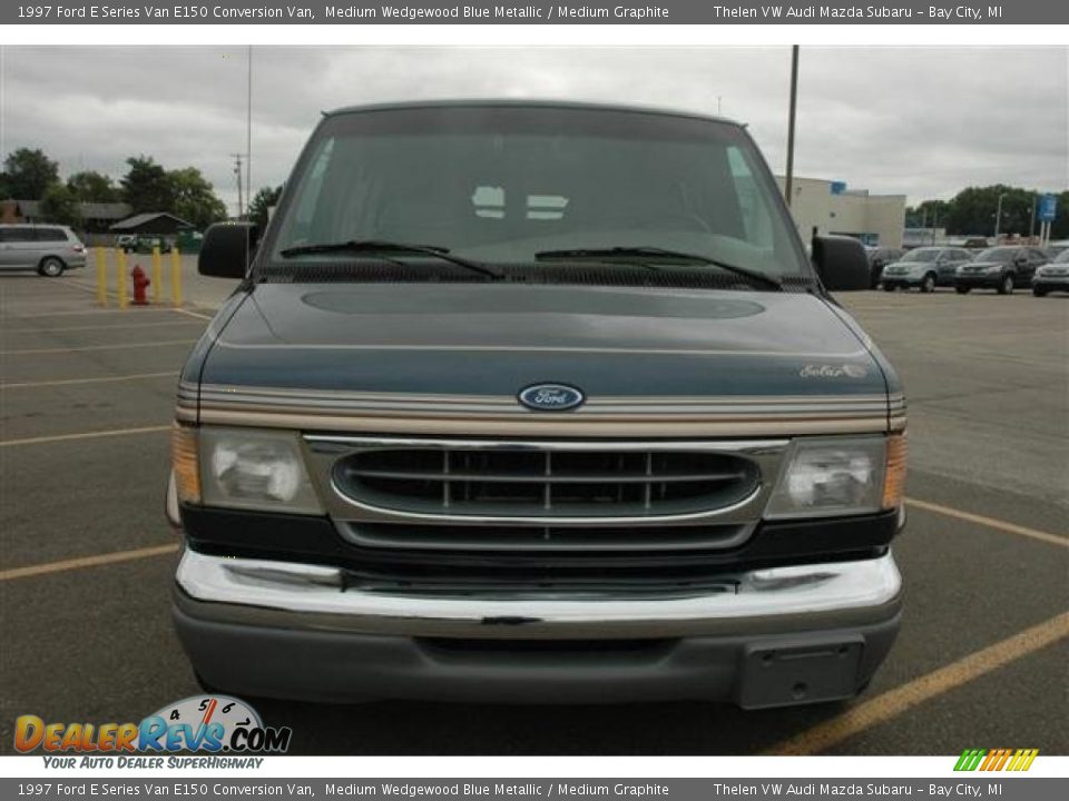 1997 Ford E Series Van E150 Conversion Van Medium Wedgewood Blue Metallic / Medium Graphite Photo #2