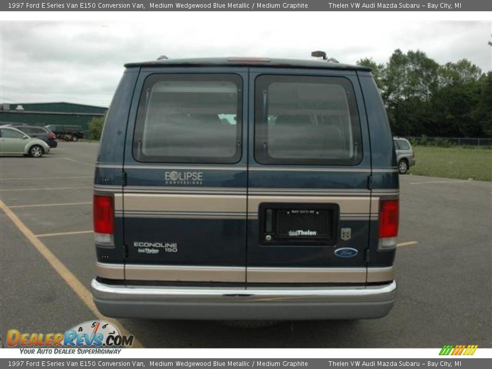 1997 Ford E Series Van E150 Conversion Van Medium Wedgewood Blue Metallic / Medium Graphite Photo #5