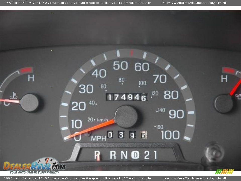 1997 Ford E Series Van E150 Conversion Van Medium Wedgewood Blue Metallic / Medium Graphite Photo #12