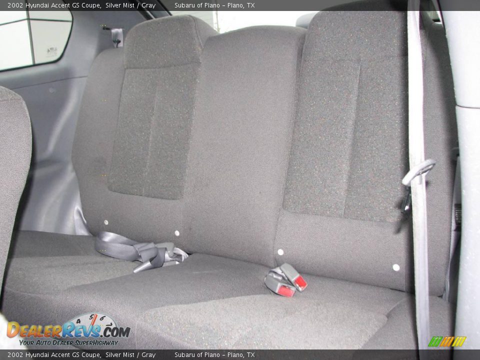 2002 Hyundai Accent GS Coupe Silver Mist / Gray Photo #10