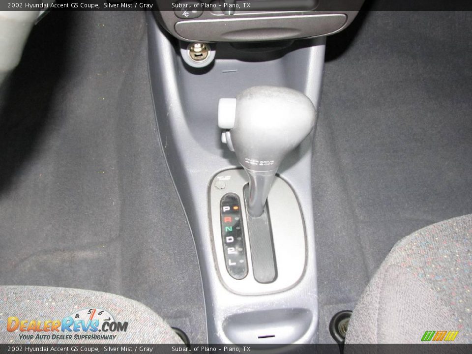 2002 Hyundai Accent GS Coupe Silver Mist / Gray Photo #15