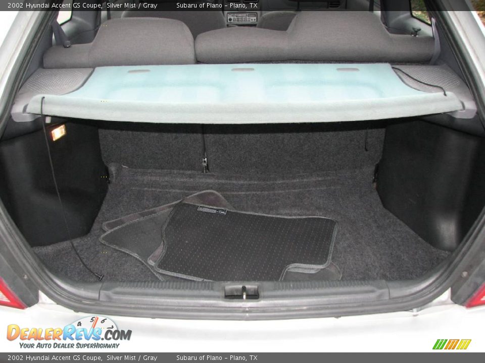 2002 Hyundai Accent GS Coupe Silver Mist / Gray Photo #17