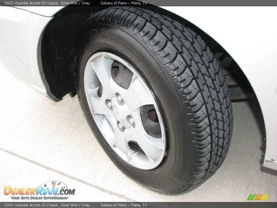 2002 Hyundai Accent GS Coupe Silver Mist / Gray Photo #18