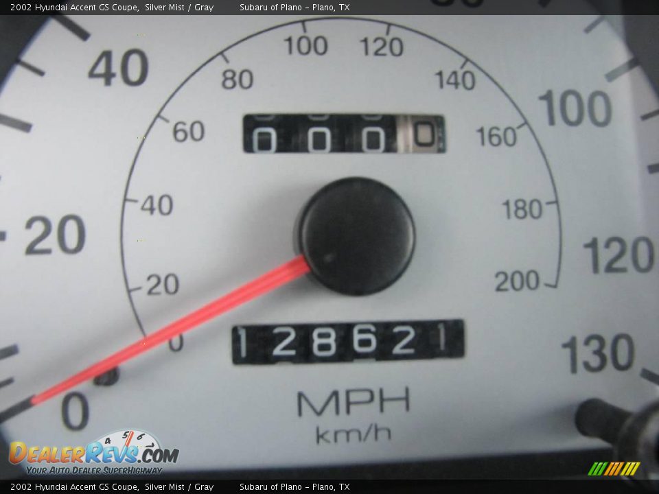 2002 Hyundai Accent GS Coupe Silver Mist / Gray Photo #19