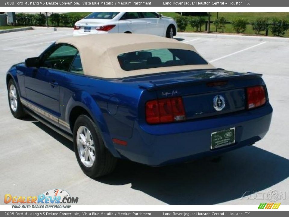 2008 Ford Mustang V6 Deluxe Convertible Vista Blue Metallic / Medium Parchment Photo #9