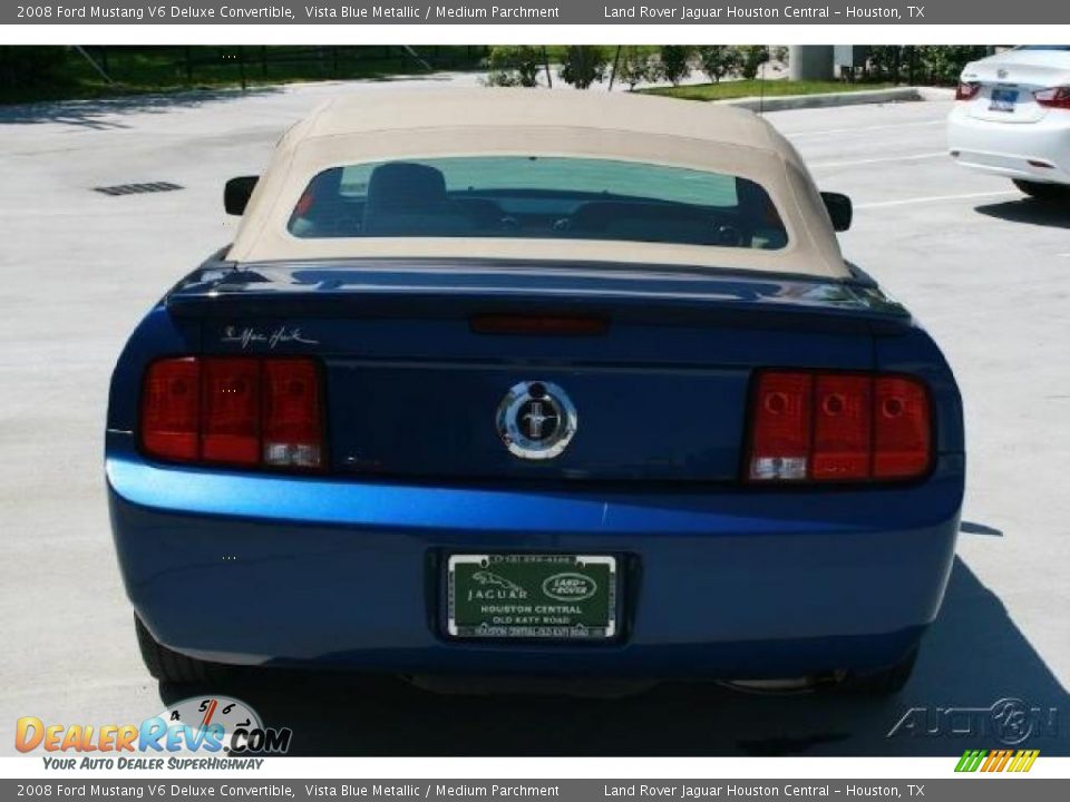 2008 Ford Mustang V6 Deluxe Convertible Vista Blue Metallic / Medium Parchment Photo #10