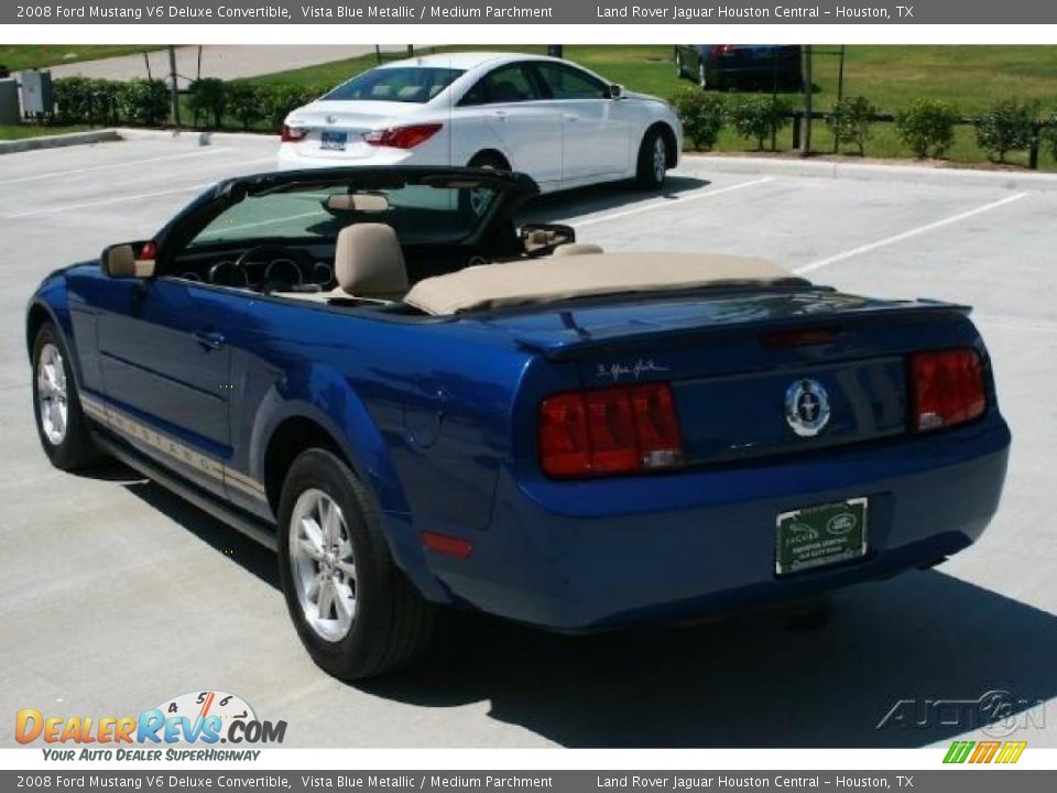 2008 Ford Mustang V6 Deluxe Convertible Vista Blue Metallic / Medium Parchment Photo #18