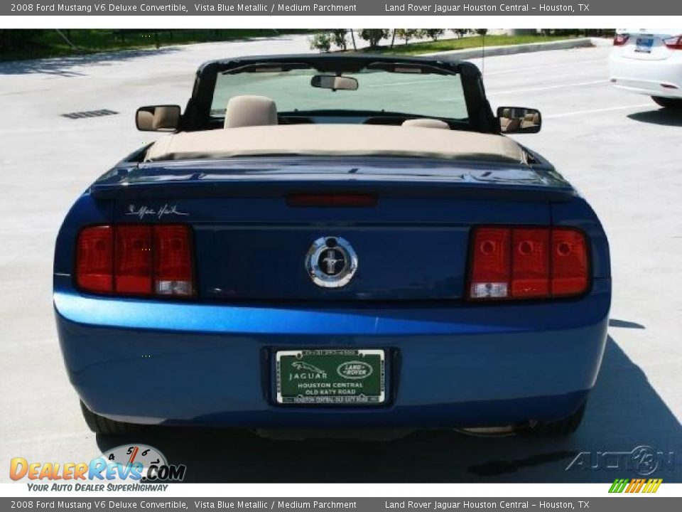 2008 Ford Mustang V6 Deluxe Convertible Vista Blue Metallic / Medium Parchment Photo #19