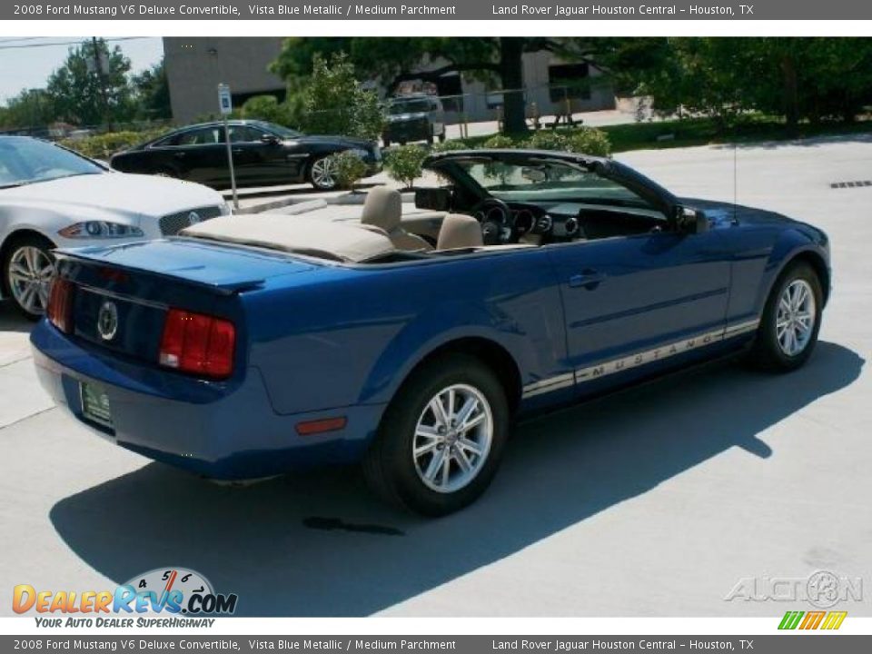 2008 Ford Mustang V6 Deluxe Convertible Vista Blue Metallic / Medium Parchment Photo #20