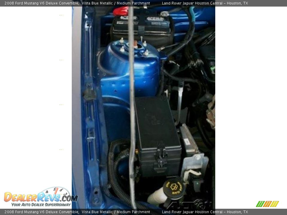 2008 Ford Mustang V6 Deluxe Convertible Vista Blue Metallic / Medium Parchment Photo #36
