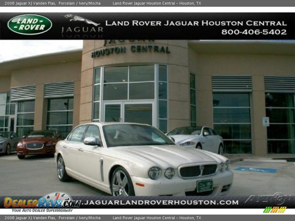 2008 Jaguar XJ Vanden Plas Porcelain / Ivory/Mocha Photo #1