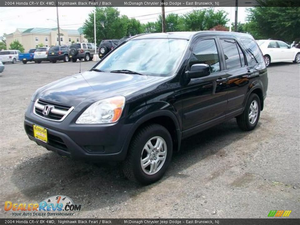 2004 Honda CR-V EX 4WD Nighthawk Black Pearl / Black Photo #3