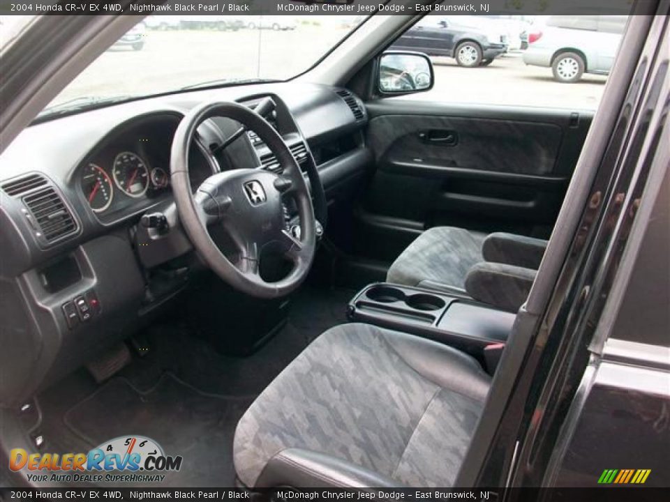 2004 Honda CR-V EX 4WD Nighthawk Black Pearl / Black Photo #9