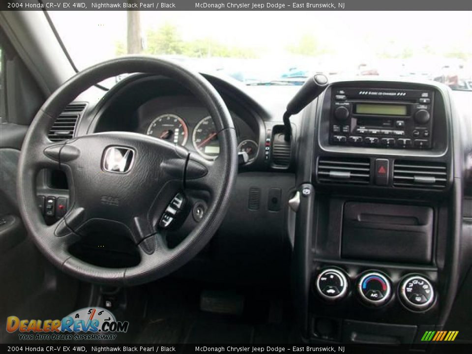 2004 Honda CR-V EX 4WD Nighthawk Black Pearl / Black Photo #11