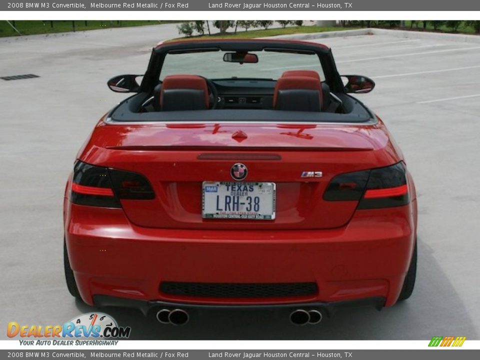 2008 BMW M3 Convertible Melbourne Red Metallic / Fox Red Photo #10