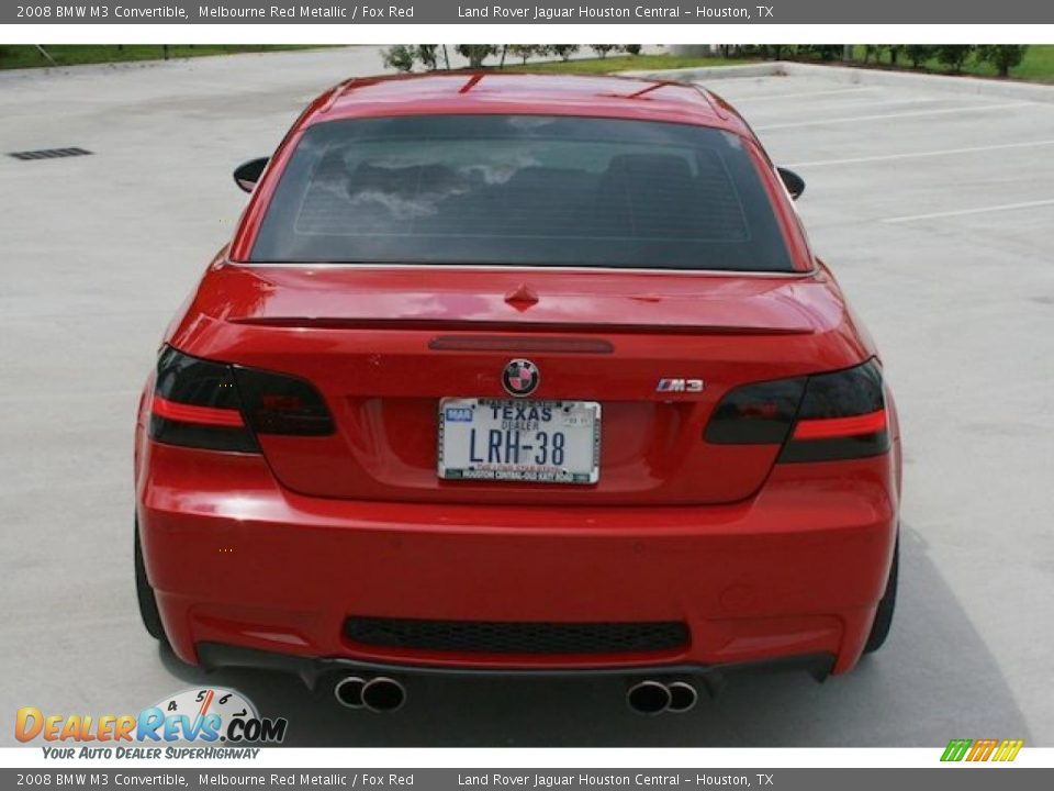 2008 BMW M3 Convertible Melbourne Red Metallic / Fox Red Photo #19