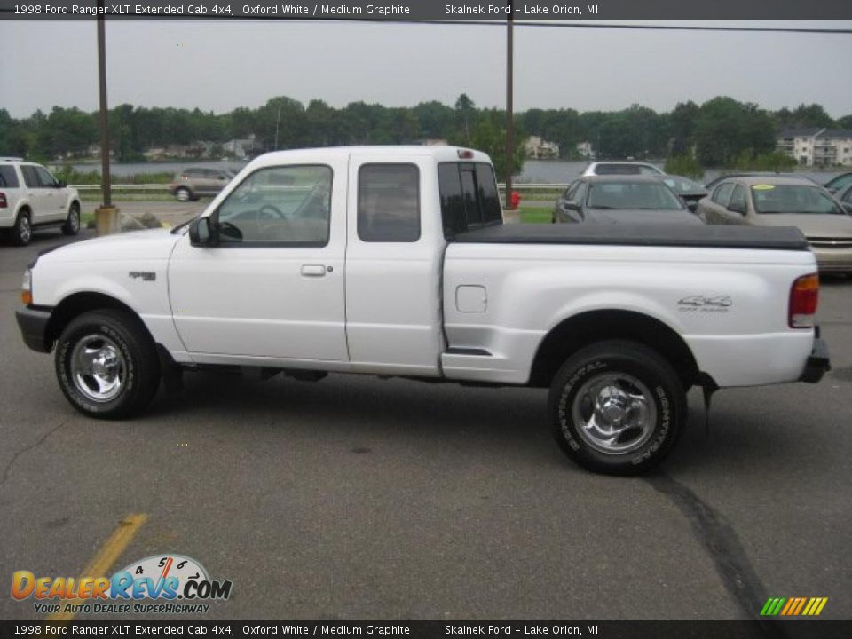 1998 Ford Ranger XLT Extended Cab 4x4 Oxford White / Medium Graphite Photo #5