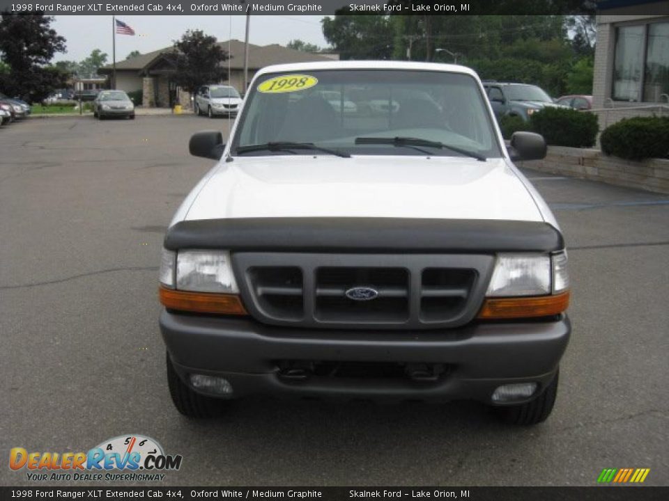 1998 Ford Ranger XLT Extended Cab 4x4 Oxford White / Medium Graphite Photo #7