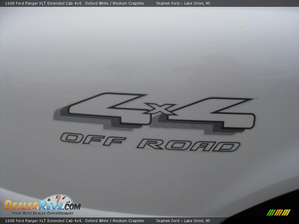 1998 Ford Ranger XLT Extended Cab 4x4 Oxford White / Medium Graphite Photo #15