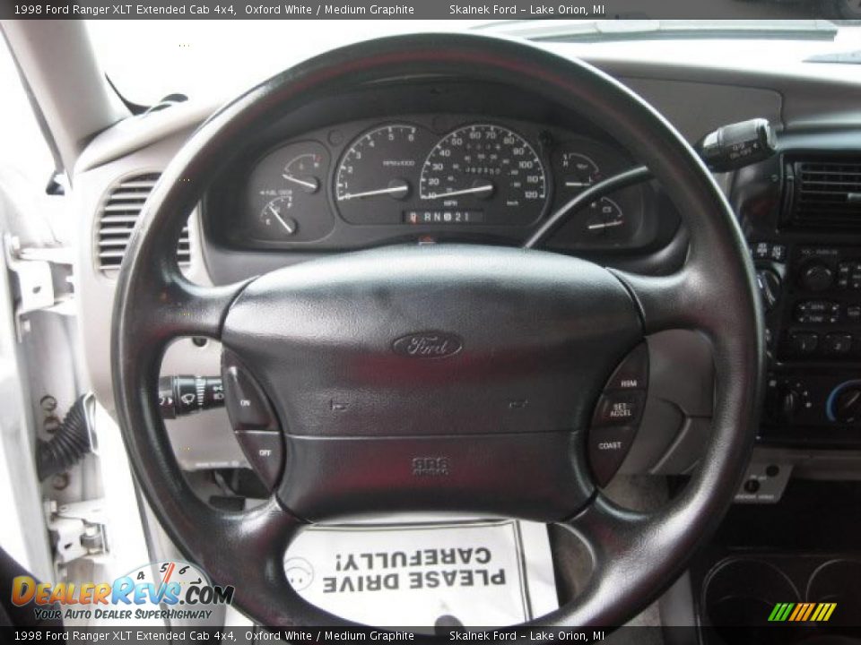 1998 Ford Ranger XLT Extended Cab 4x4 Oxford White / Medium Graphite Photo #25