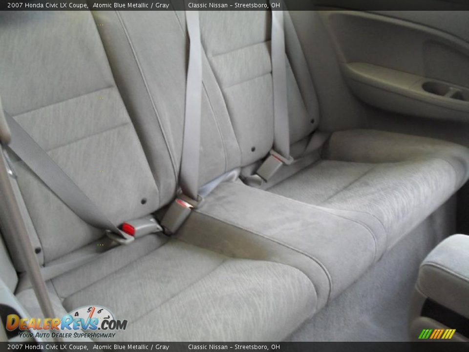 2007 Honda Civic LX Coupe Atomic Blue Metallic / Gray Photo #19