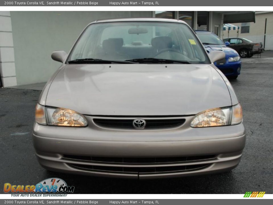 2000 Toyota Corolla VE Sandrift Metallic / Pebble Beige Photo #13