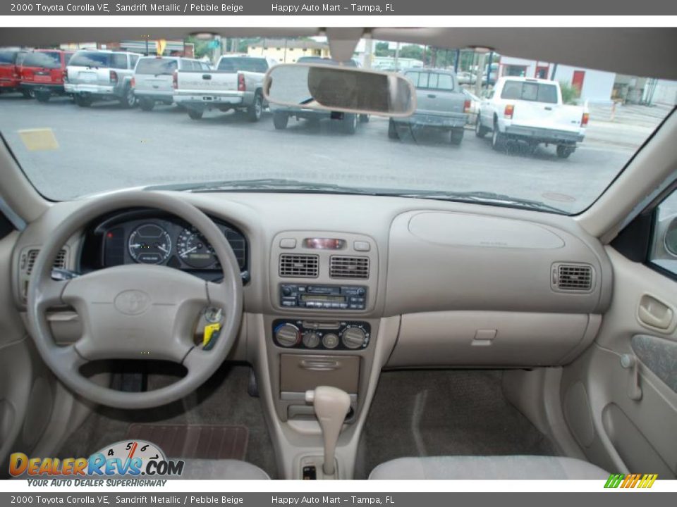 2000 Toyota Corolla VE Sandrift Metallic / Pebble Beige Photo #14