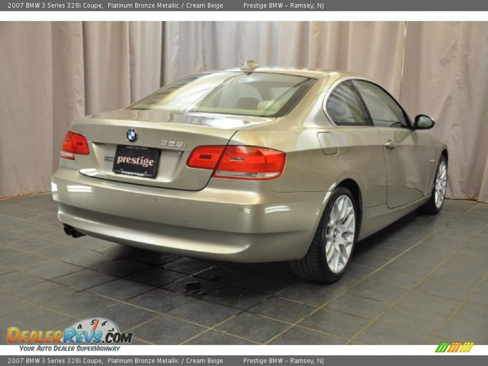 2007 BMW 3 Series 328i Coupe Platinum Bronze Metallic / Cream Beige Photo #2