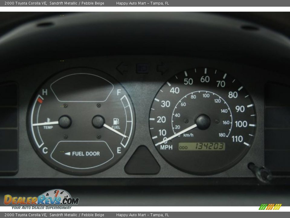 2000 Toyota Corolla VE Sandrift Metallic / Pebble Beige Photo #16