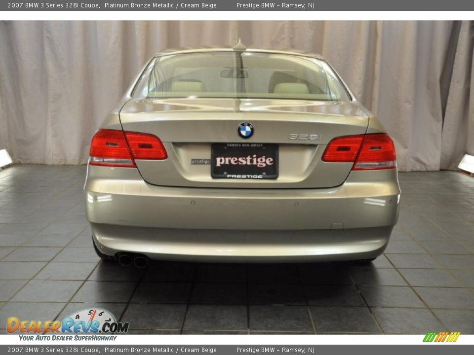 2007 BMW 3 Series 328i Coupe Platinum Bronze Metallic / Cream Beige Photo #3