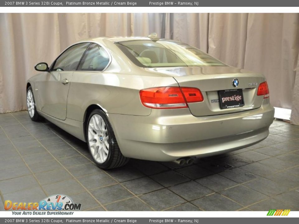 2007 BMW 3 Series 328i Coupe Platinum Bronze Metallic / Cream Beige Photo #4