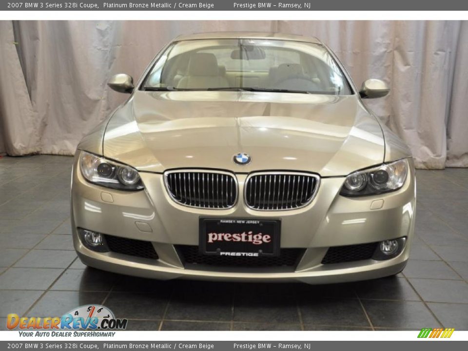 2007 BMW 3 Series 328i Coupe Platinum Bronze Metallic / Cream Beige Photo #7