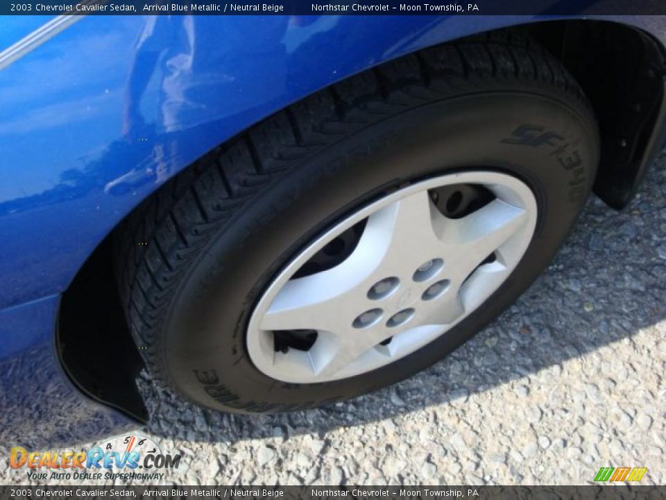 2003 Chevrolet Cavalier Sedan Arrival Blue Metallic / Neutral Beige Photo #7