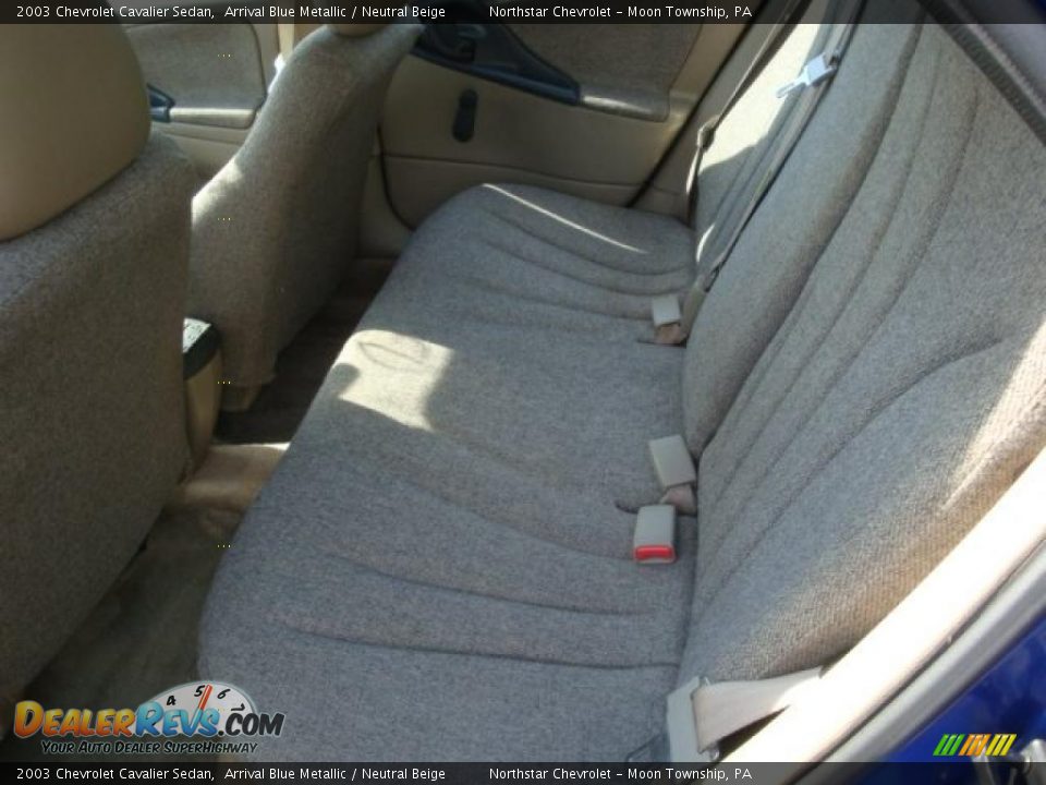 2003 Chevrolet Cavalier Sedan Arrival Blue Metallic / Neutral Beige Photo #9