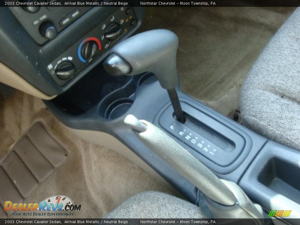 2003 Chevrolet Cavalier Sedan Arrival Blue Metallic / Neutral Beige Photo #12