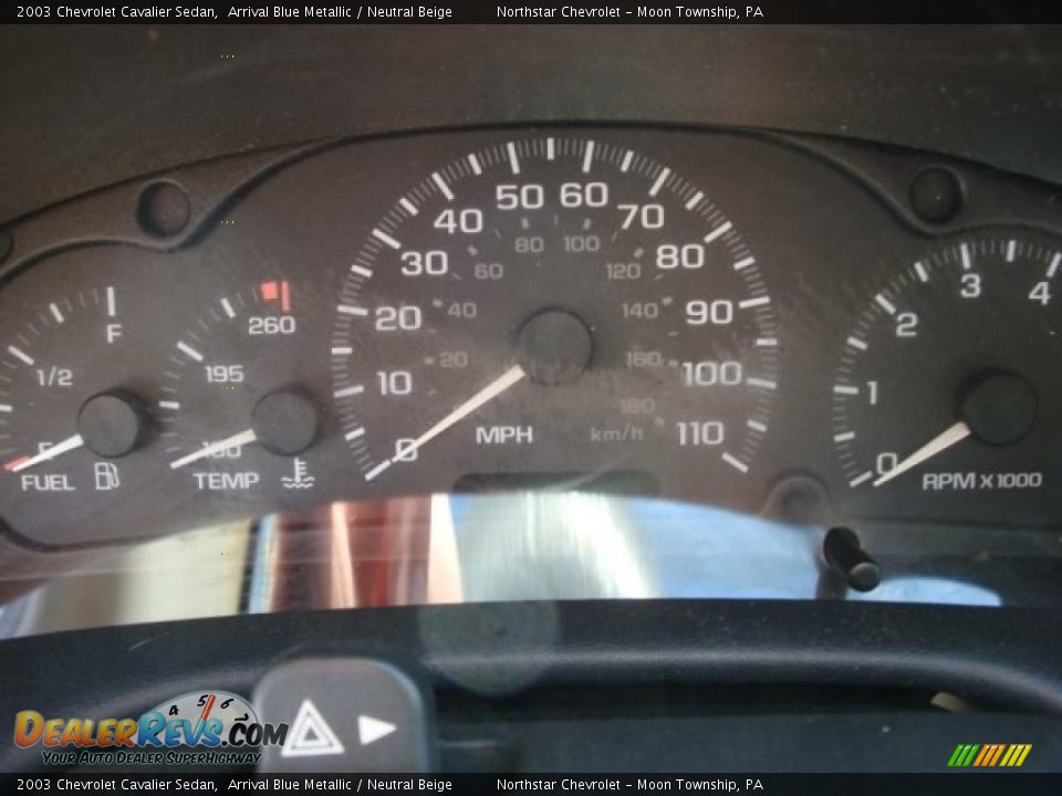 2003 Chevrolet Cavalier Sedan Arrival Blue Metallic / Neutral Beige Photo #15