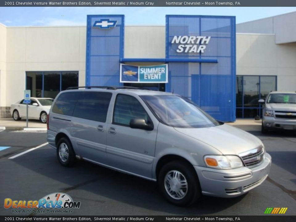 2001 Chevrolet Venture Warner Brothers Edition Silvermist Metallic / Medium Gray Photo #1