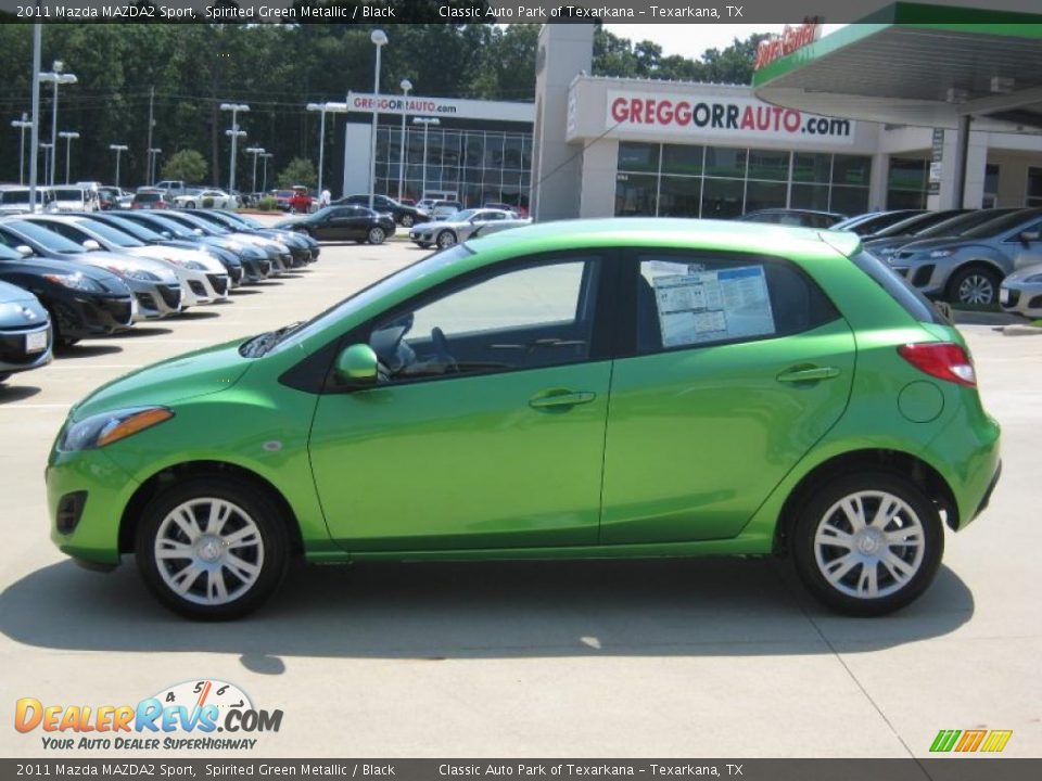 2011 Mazda MAZDA2 Sport Spirited Green Metallic / Black Photo #2