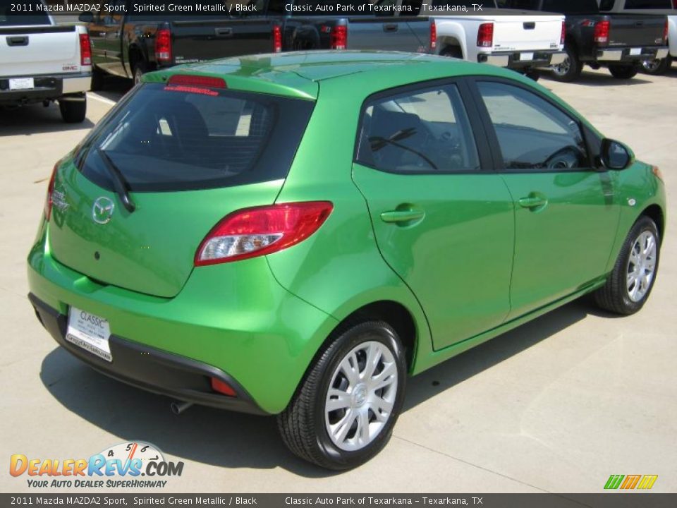 2011 Mazda MAZDA2 Sport Spirited Green Metallic / Black Photo #5