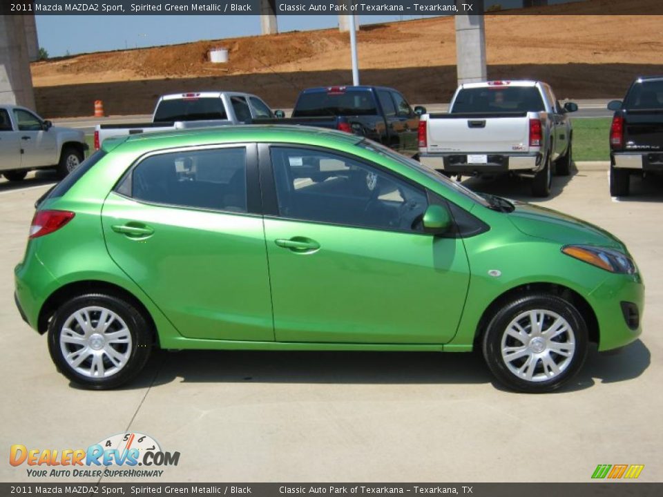 2011 Mazda MAZDA2 Sport Spirited Green Metallic / Black Photo #6