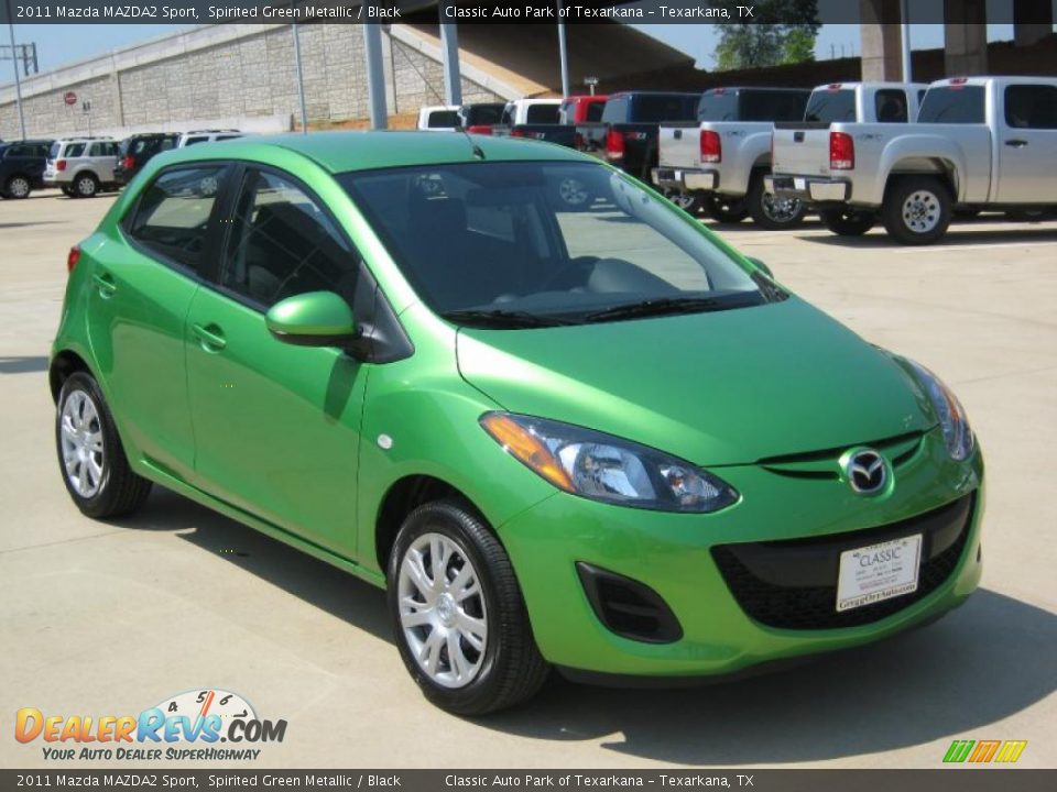 2011 Mazda MAZDA2 Sport Spirited Green Metallic / Black Photo #7