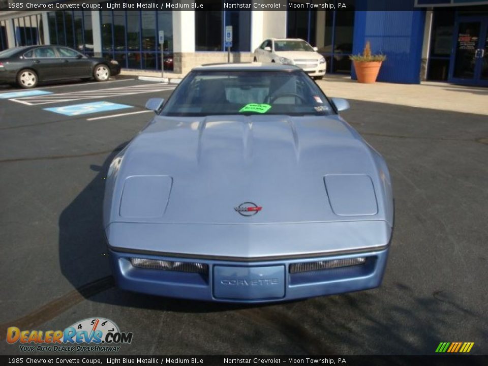 1985 Chevrolet Corvette Coupe Light Blue Metallic / Medium Blue Photo #8