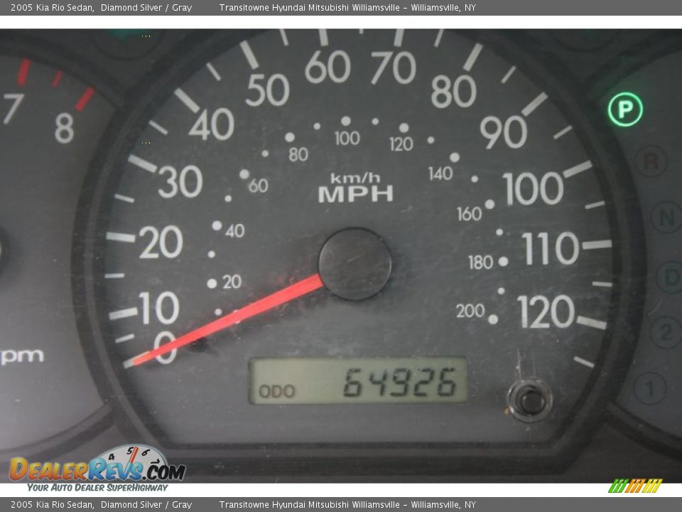 2005 Kia Rio Sedan Diamond Silver / Gray Photo #3