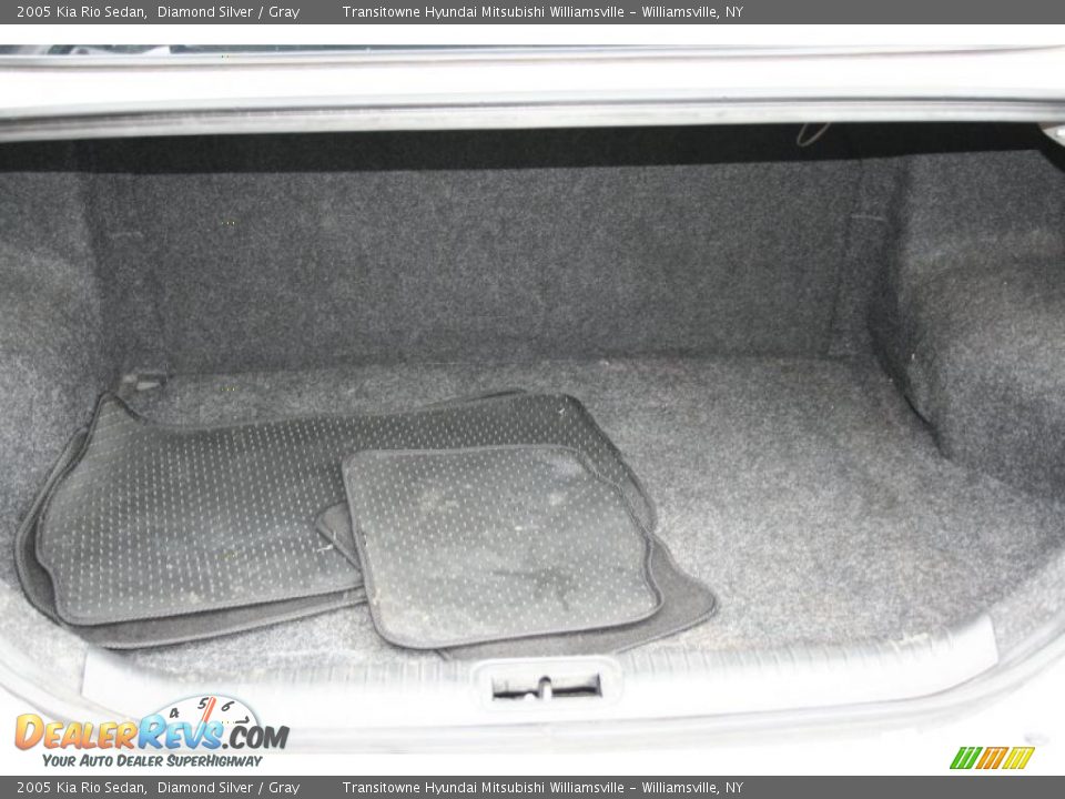 2005 Kia Rio Sedan Diamond Silver / Gray Photo #8