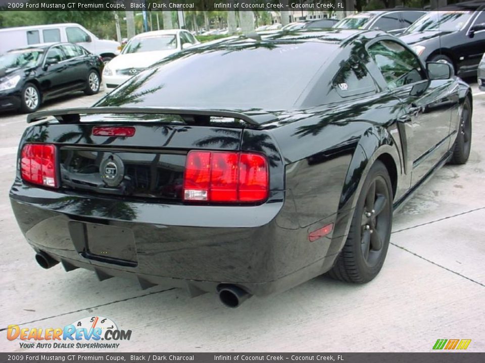 2009 Ford Mustang GT Premium Coupe Black / Dark Charcoal Photo #4