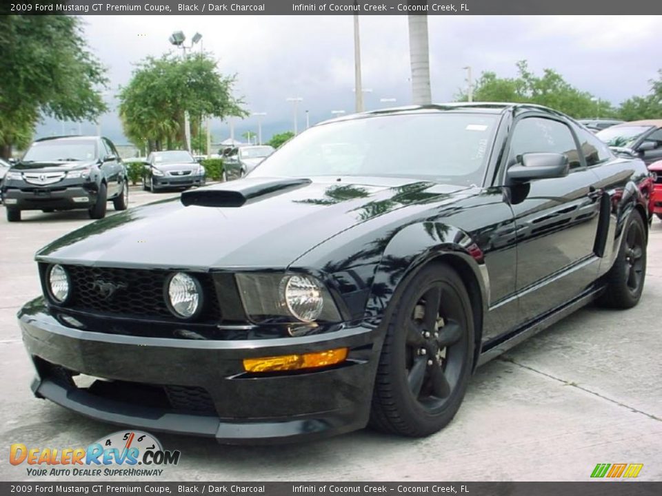 2009 Ford Mustang GT Premium Coupe Black / Dark Charcoal Photo #8
